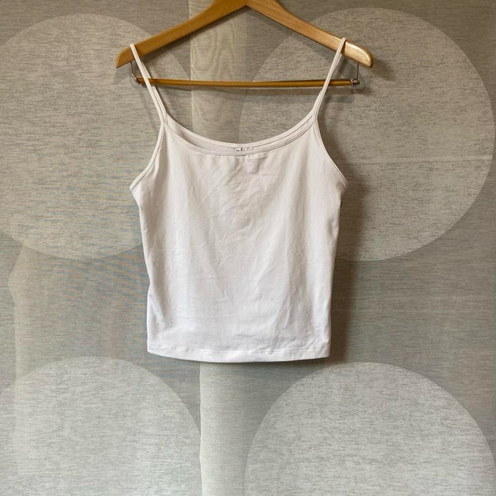 Divided White Camisole Top